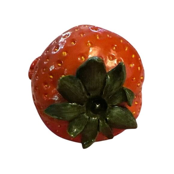 HotAnt Fragolcino Strawberry Bird Chicken Resin Figurine Art Decor Whimsical - Picture 5 of 8